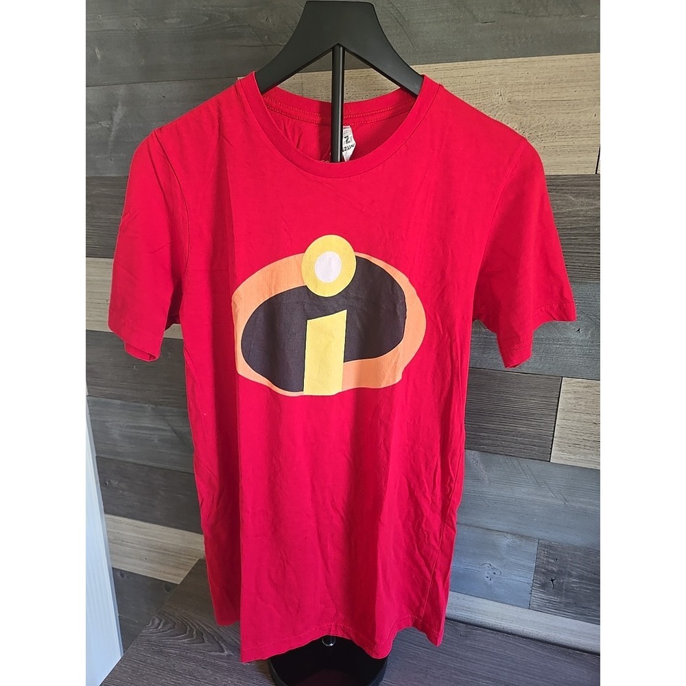 Disney Pixar Incredibles 2 Men's Red Short Sleeve T‎ Shirt Size Medium Preowned